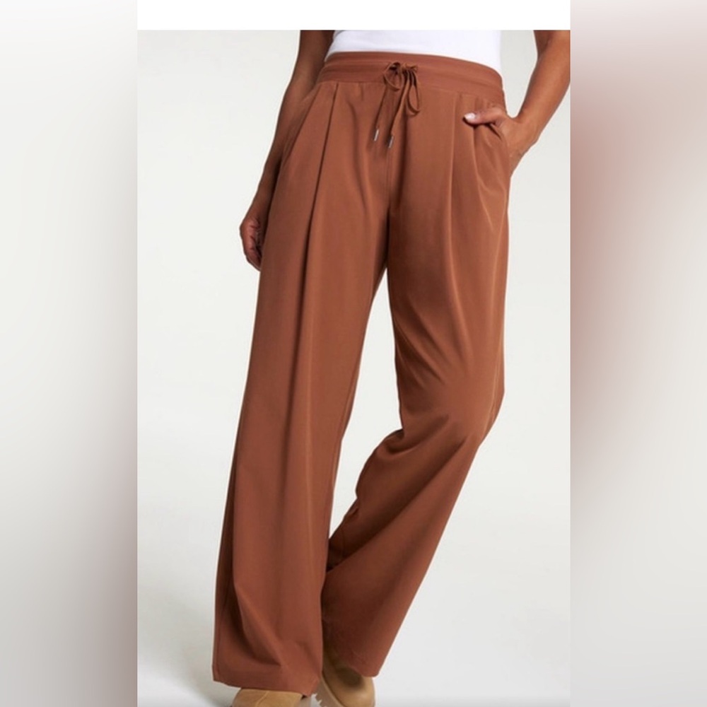 CALIA by Carrie Underwood women's Truelight wide-leg pants medium warm Brown-new